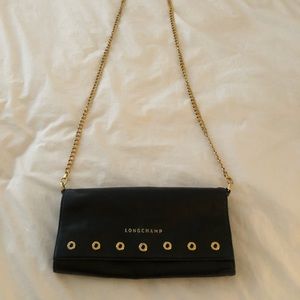 LONGCHAMP Paris Rocks Leather Chain Wallet